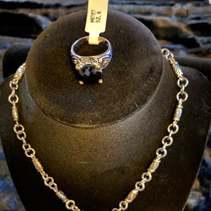 Park Lane Signature Pendant Ring (Black)